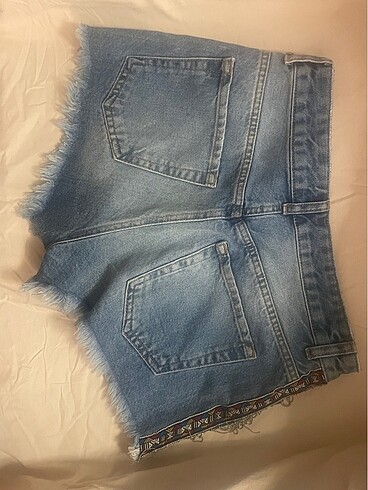 38 Beden mavi Renk Koton jeans şort 38 beden