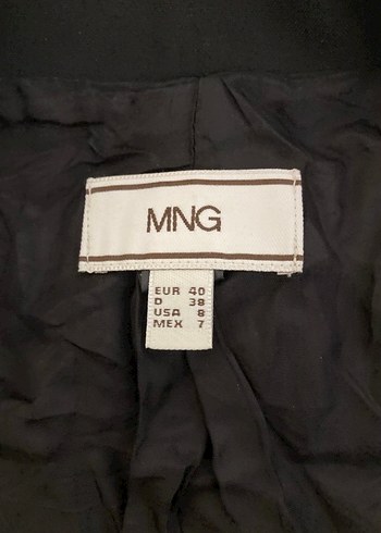 Siyah Kadın Ofis Blazeri, Düğmeli, Normal Boy - Görsel 2