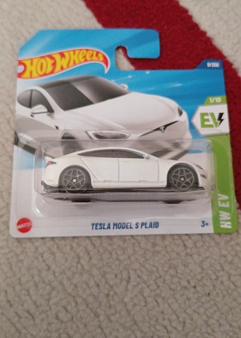 Beyaz Tesla Model S Oyuncak Araba
