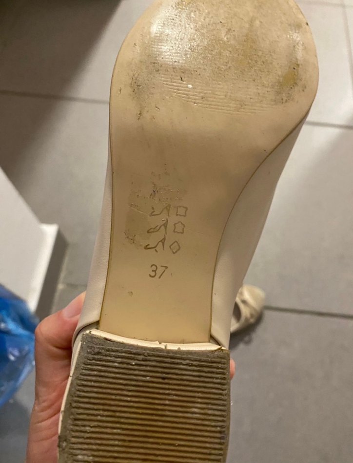 Topuklu bej babet - Görsel 3