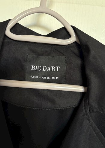 Siyah Uzun Kadın Trençkot - Görsel 2