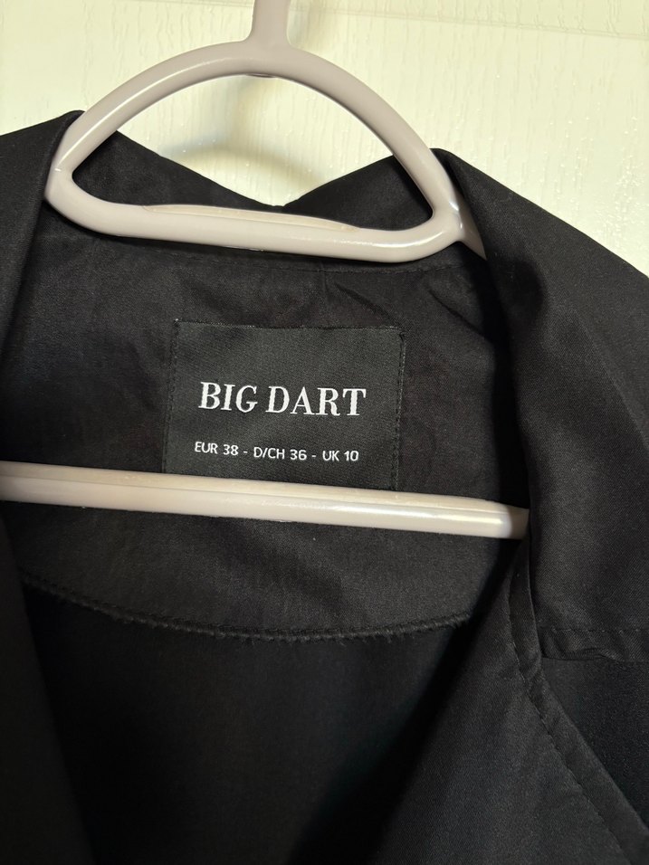 Siyah Uzun Kadın Trençkot - Görsel 2