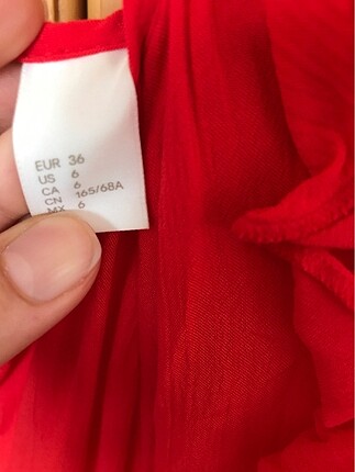 36 Beden Kırmızı keten tulum