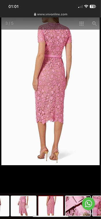 m Beden Deepatelier dantelli elbise