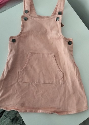 Düğmeli Bej Kolsuz Normcore Elbise