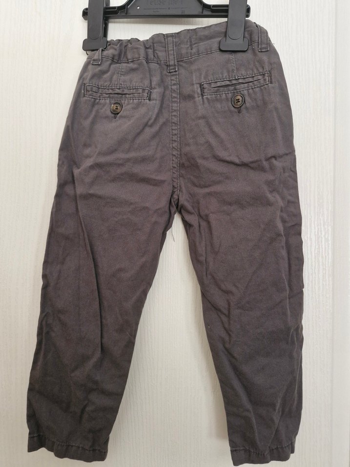 soobe 3 yaş Gri Kemerli Erkek Çocuk Keten Pantolon - Görsel 2