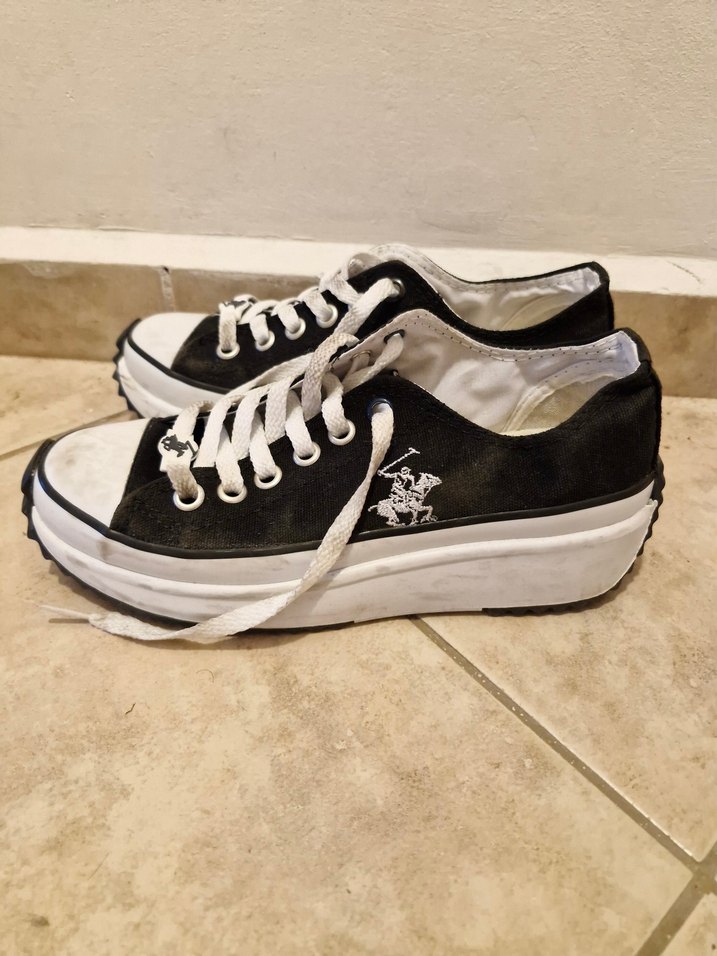 Beyaz Platform Topuklu Kadın Spor Ayakkabı - Görsel 2