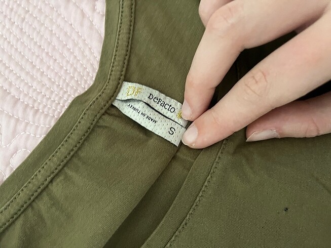 s Beden Defacto haki ren wild baskılı tshirt