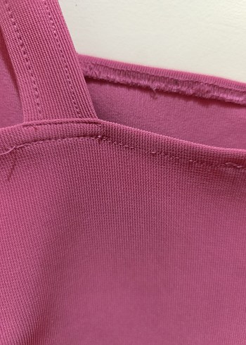 xl Beden pembe Renk Pembe Mini Spor Şık Crop Top