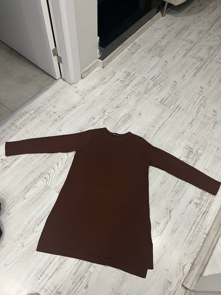 Kahverengi triko takım tesettür bi kaç defa kullanıdı - Görsel 5