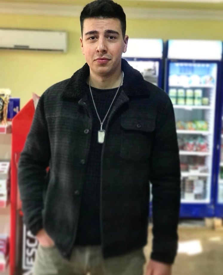 Düğmeli siyah gri Erkek Midi Kaban bir tane düğme eksik - Görsel 5