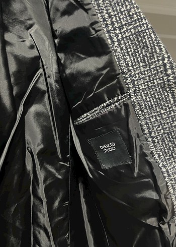 Gri Düğmeli uzun Erkek Ceket s-M uyumlu - Görsel 6