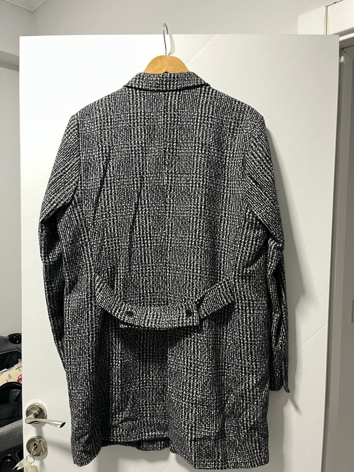 Gri Düğmeli uzun Erkek Ceket s-M uyumlu - Görsel 4