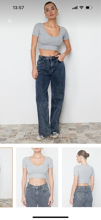 Trendyol & Milla Fitilli crop
