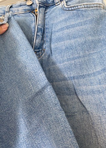 36 Beden LCWJEANS Mavi Baskılı Bol Kesim Kadın Kot