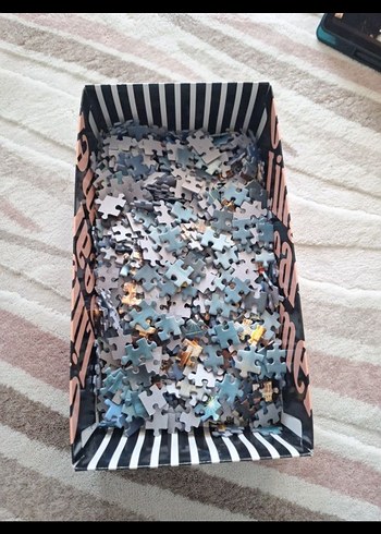 Gece Şehir Manzaralı Mavi 1000 parça Puzzle - Görsel 4