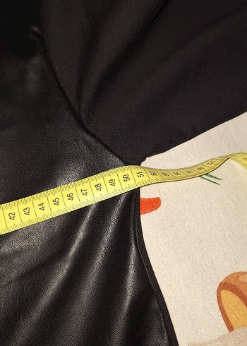 Siyah Deri Görünümlü mini elbise - Görsel 4