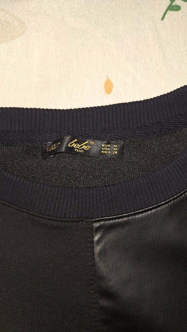 Siyah Deri Görünümlü mini elbise - Görsel 3