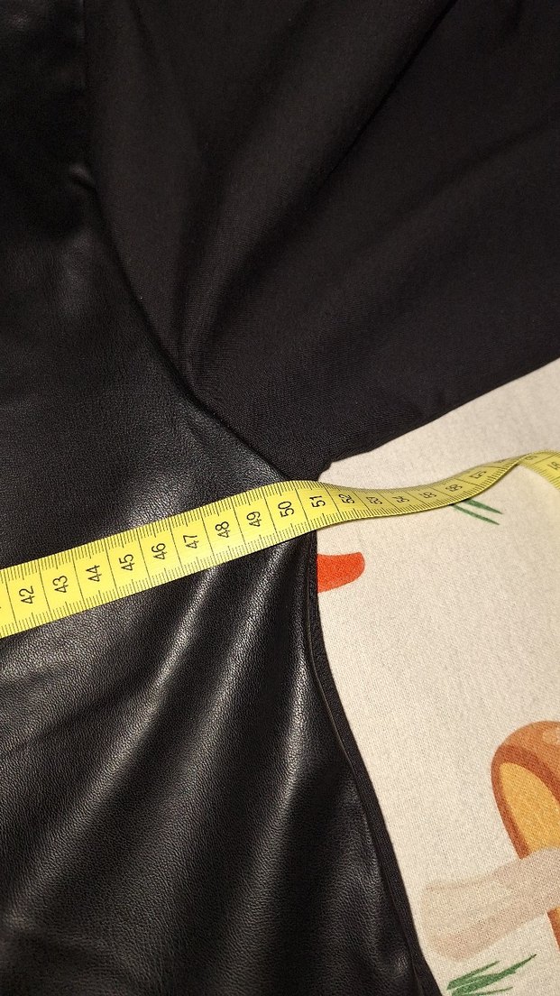 Siyah Deri Görünümlü mini elbise - Görsel 4