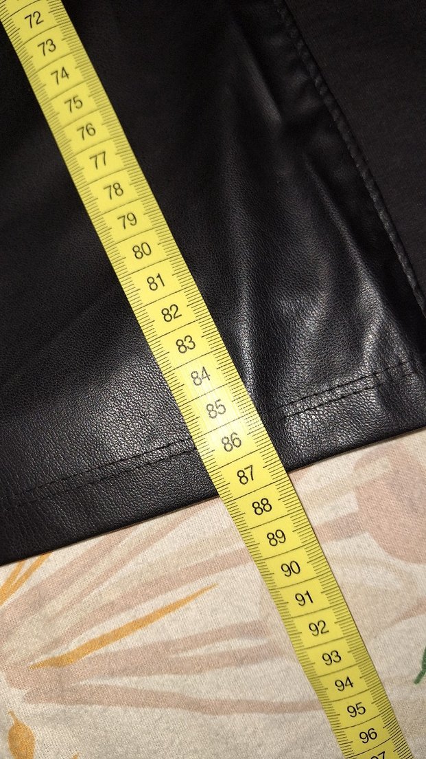 Siyah Deri Görünümlü mini elbise - Görsel 5