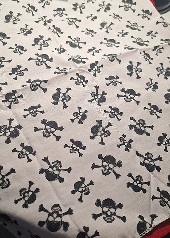 Kadın Renkli Vintage Bandana Şal - Görsel 6