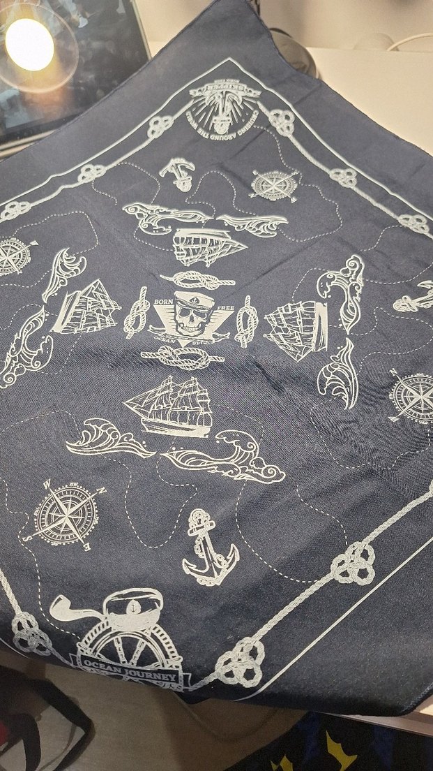 Kadın Renkli Vintage Bandana Şal - Görsel 4