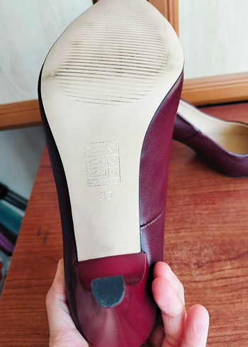 37 Beden Bordo Stiletto Topuklu Kadın Ayakkabı