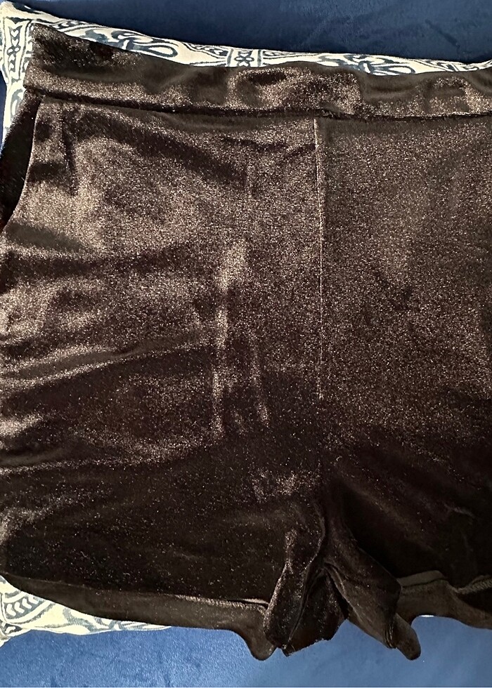 Kadife şort - Görsel 2