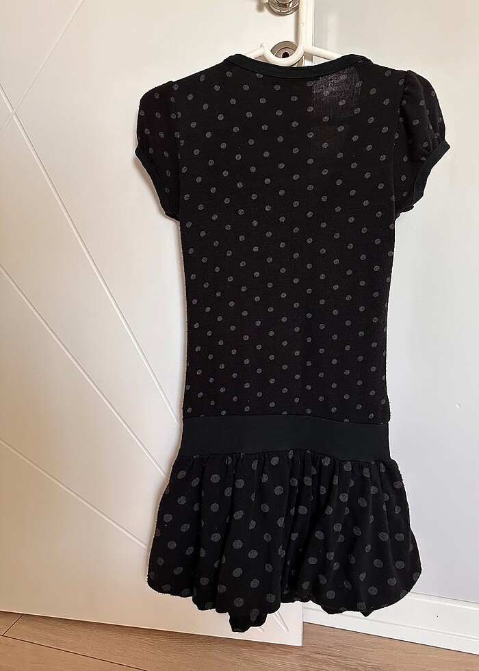 Puantiyeli triko elbise - Görsel 2