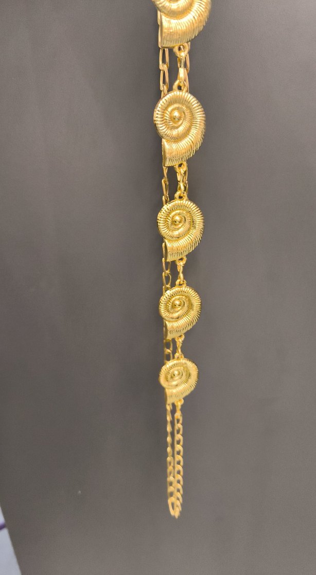 Altın Rengi Zincir Detaylı Bohem Kadın kemer - Görsel 2