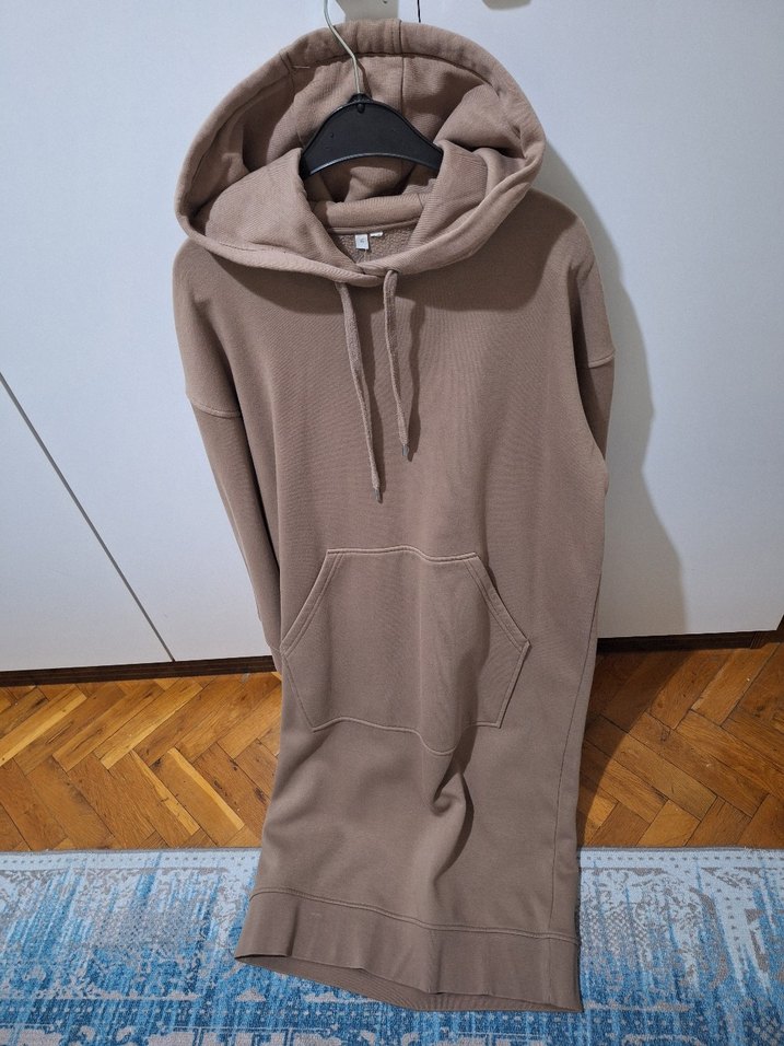 Kapüşonlu Tulum Elbise Sweatshirt - Görsel 2