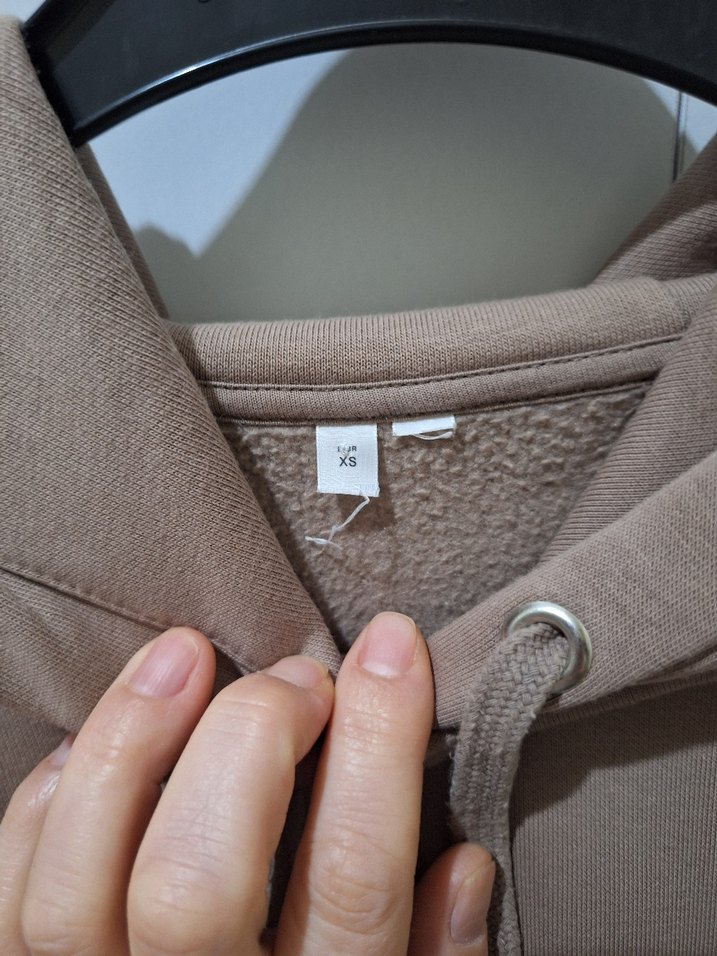 Kapüşonlu Tulum Elbise Sweatshirt - Görsel 4