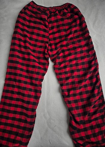 Kırmızı Kareli Pijama Altı - Görsel 2