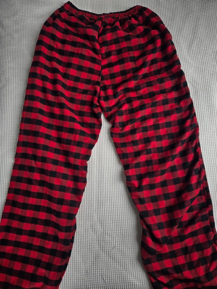 Kırmızı Kareli Pijama Altı - Görsel 2