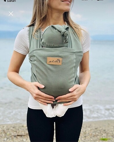Ana kucağı cepli bebek taşıma bezi sling