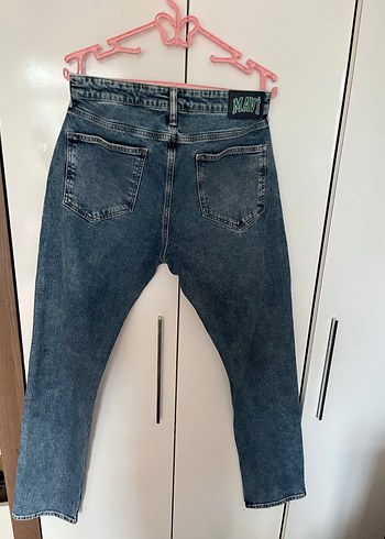 Erkek Gri Denim Regular Fit Jean - Görsel 3