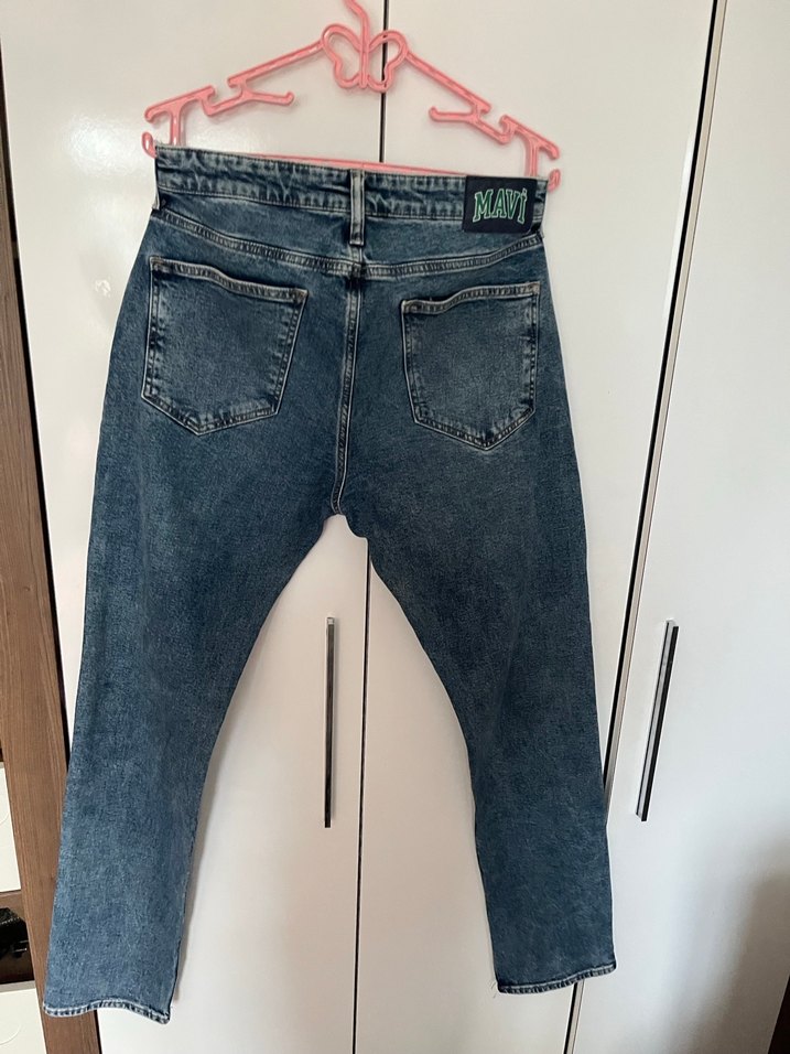 Erkek Gri Denim Regular Fit Jean - Görsel 3
