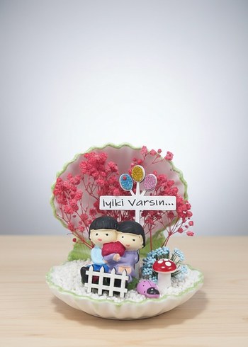 Renkli İyiki Varsın Figürlü Dekor -Teraryum - Görsel 4