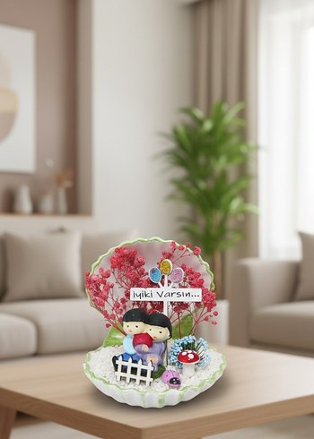 Renkli İyiki Varsın Figürlü Dekor -Teraryum - Görsel 3