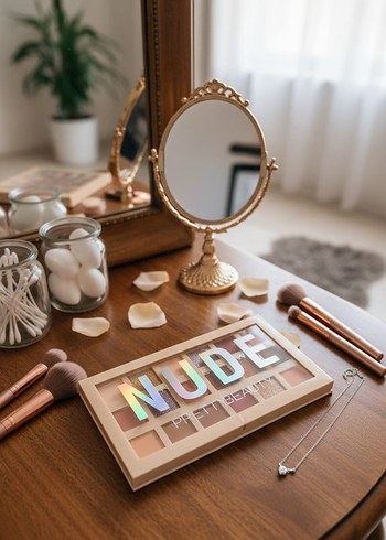 18'li NUDE Far Paleti -Doğal & Işıltılı Tonlar - Görsel 2