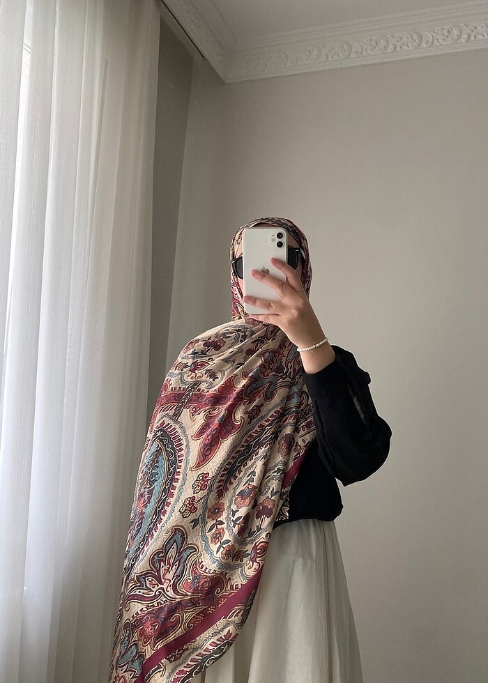 etnik desen şal - Görsel 2