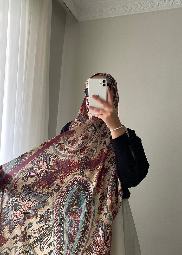 etnik desen şal - Görsel 3