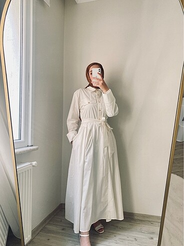 beyaz elbise - Görsel 13