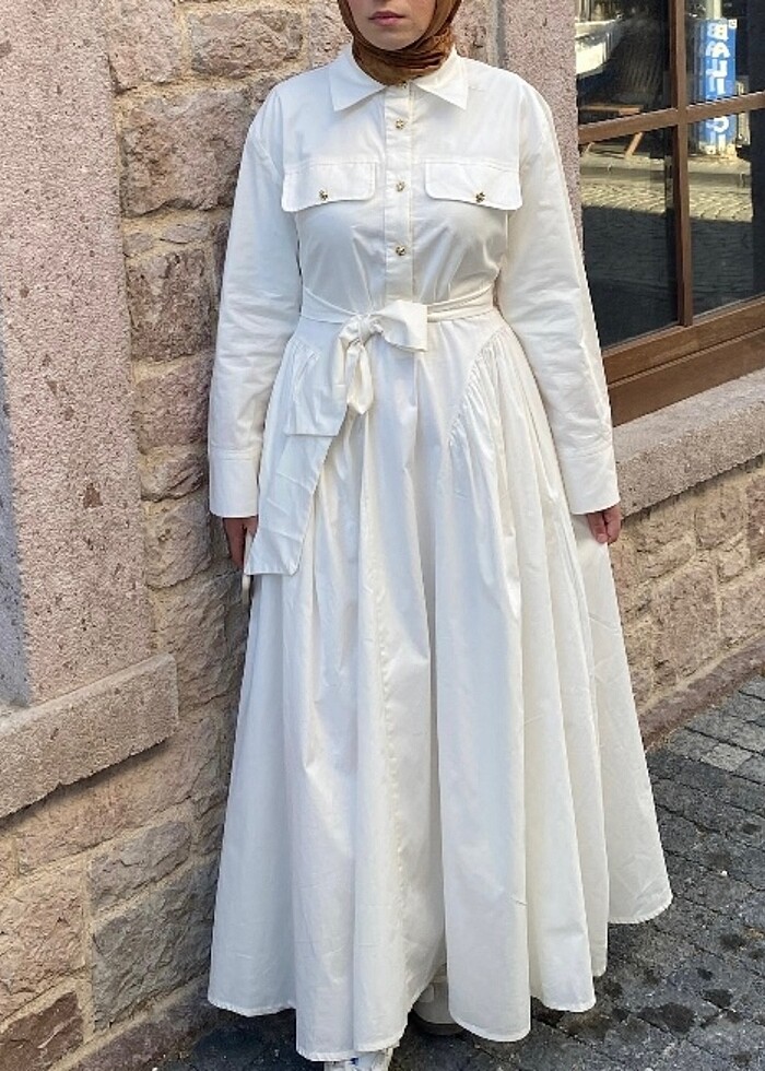 beyaz elbise - Görsel 5