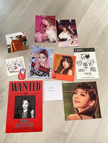 kpop itzy iu nct fx postcard sticker