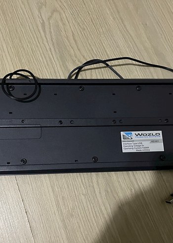 WOZLO Siyah Kablolu Klavye - Görsel 2