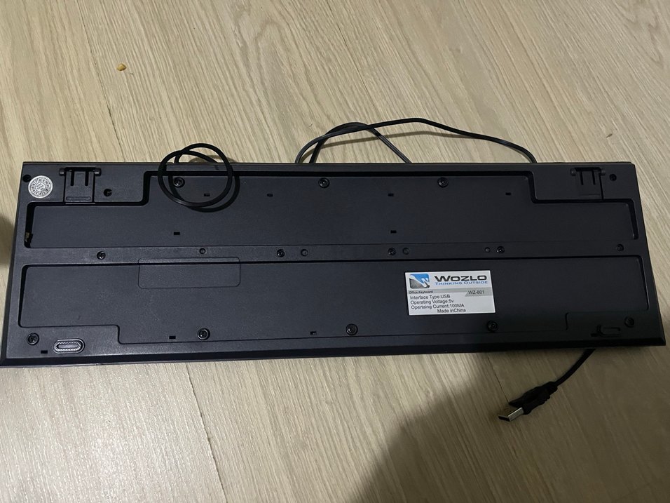 WOZLO Siyah Kablolu Klavye - Görsel 2