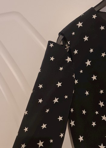 Twist Siyah Puantiyeli Volanlı Midi Elbise - Görsel 3