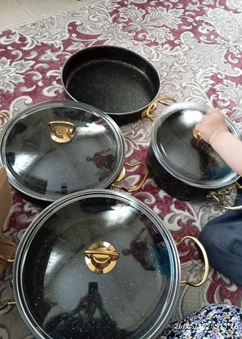 Siyah Granit Görünümlü Tencere