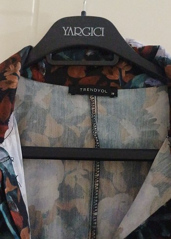 Kadın Çok Renkli Midi Batik Desenli Salaş Elbise - Görsel 2